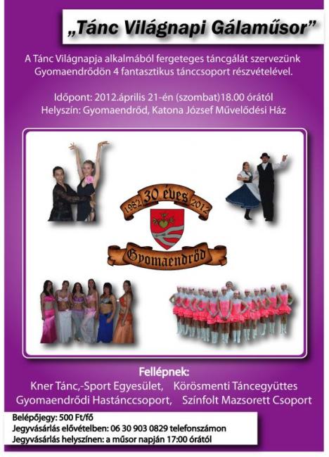 Tánc Világnapi Gálaműsor Gyomaendrődön
