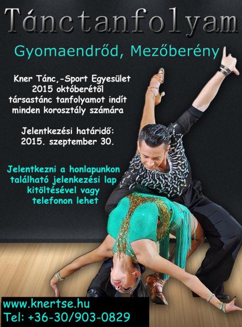 Tánctanfolyamok indulnak októbertől