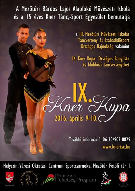 IX. Kner Kupa és III. Mezőtúri Művészeti Iskolás Táncverseny - Szabadidősport Országos Bajnokság forgatókönyv