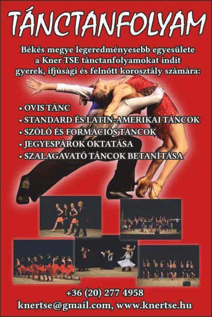 Tánctanfolyam 2018