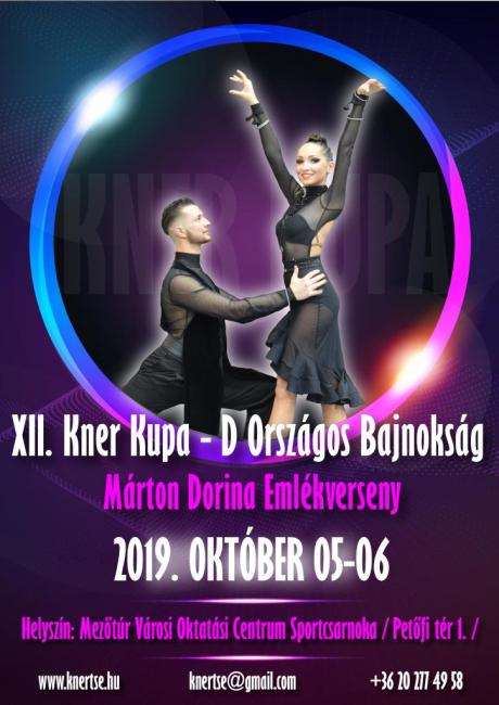 XII. Kner Kupa- D Országos Bajnokság, klubközi és tánciskolás verseny kiírás